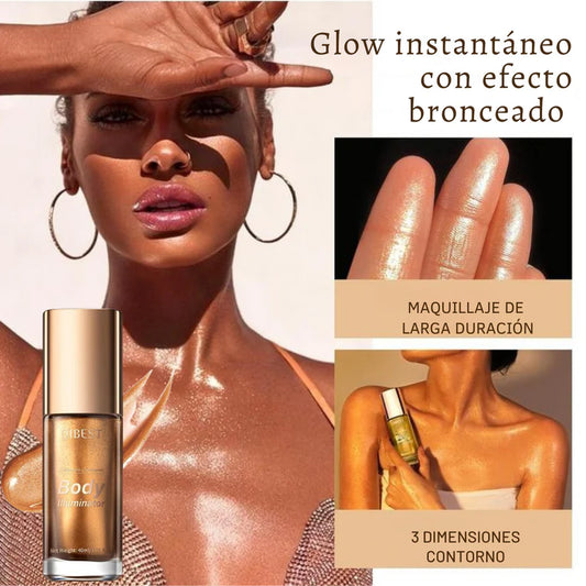 Iluminador Corporal con Brillo – Glow Touch - Bronceado natural