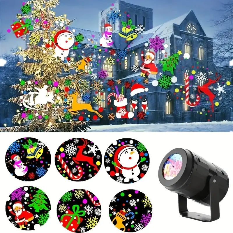 Proyector Navideño Laser De Figuras  16 figuras