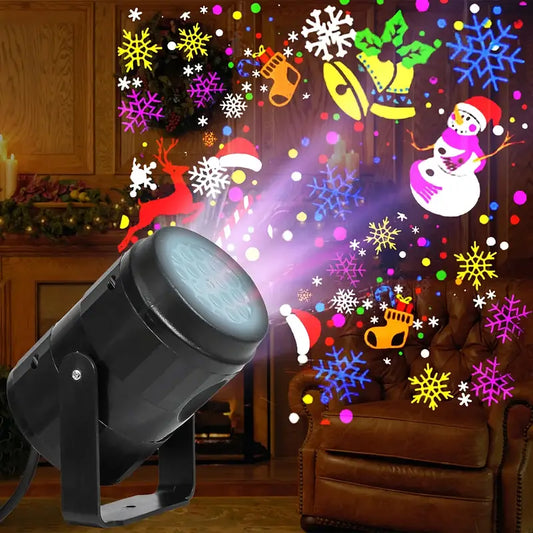 Proyector Navideño Laser De Figuras  16 figuras