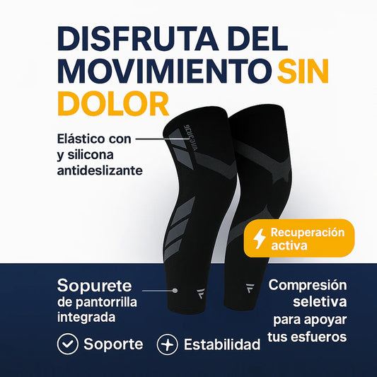 Soporte de compresión V2 para rodillas y piernas (Paquete x 2 unidades) Talla Unica