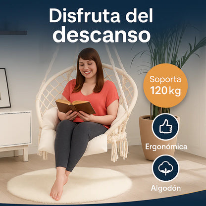 Silla Hamaca Colgante Tipo Columpio
