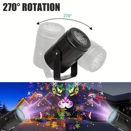 Proyector Navideño Laser De Figuras  16 figuras