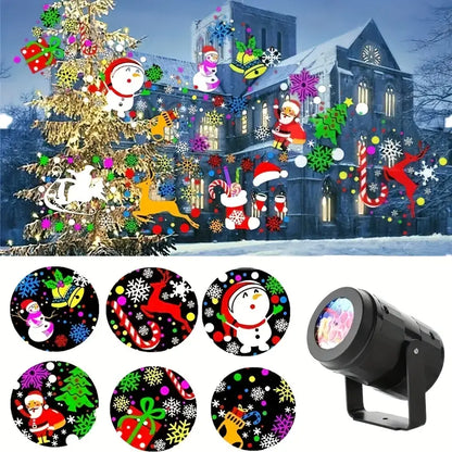 Proyector Navideño Laser De Figuras  16 figuras